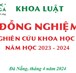 Nghiệm thu đề tài Nghiên cứu khoa học năm học 2023-2024